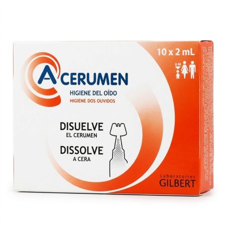 A-Cerumen Ear Wax Removal Solution 2ml – 10 Single-Use Vials for Ear Hygiene
