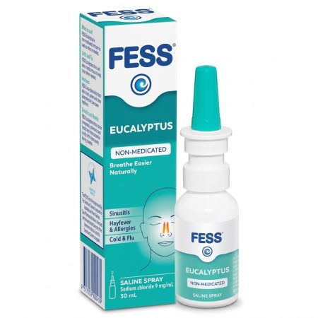 Fess  Eucalyptus Nasal Spray | Saline Spray with Eucalyptus for Congestion Relief