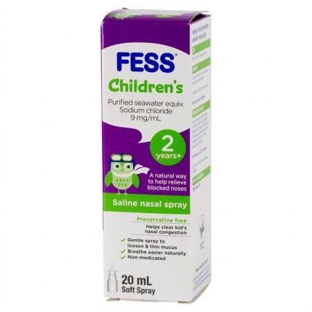 Fess  Little Children’s Nasal Spray – Gentle Saline Spray for Kids’ Nasal Care