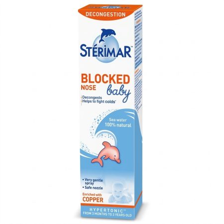 Sterimar Baby Blocked Nose Nasal Spray 50ml – Gentle Hypertonic Sea Water Spray for Infants (0–3 Years)