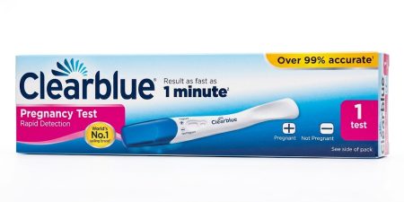 Clearblue Pregnancy Test 1 Minute Rapid Detection 1s – Fast & Accurate Home hCG Test