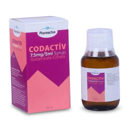 Codactive 7.5 mg/5 ml Syrup 100 ml – Antitussive Cough Suppressant Syrup