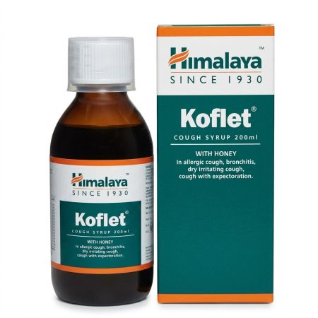Himalaya Koflet Herbal Cough Syrup 200 ml – Natural Relief for Productive & Dry Cough