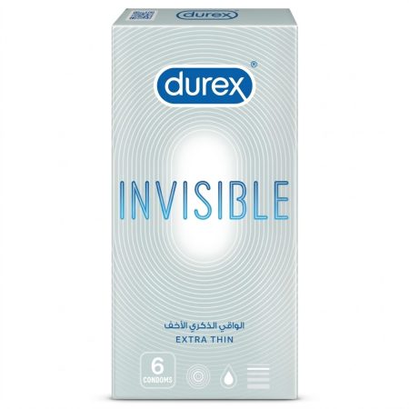 Durex Invisible Condoms 6-Pack – Ultra-Thin for Maximum Sensitivity