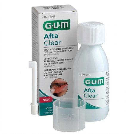 Gum AftaClear Rinse 120ml – Soothing Mouth Rinse for Oral Ulcers and Irritation Relief