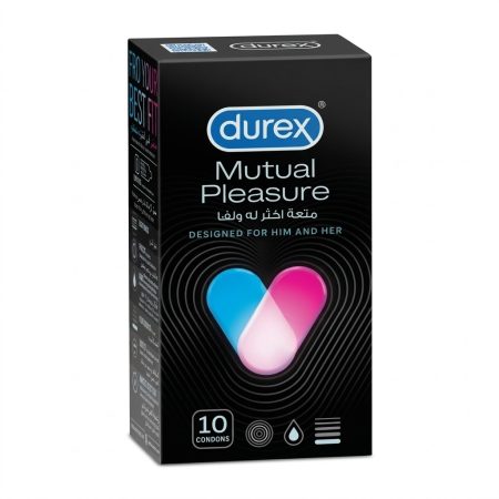 Durex PerformaX Mutual Pleasure Condoms 10-Pack – Ribbed & Dotted for Enhanced Intimacy