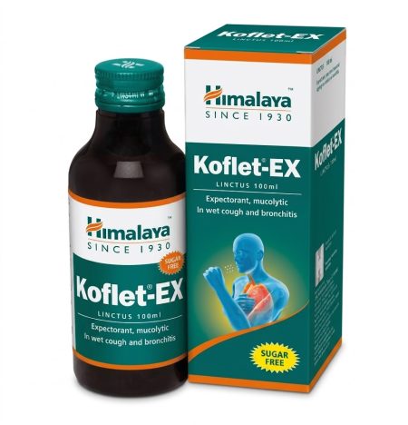 Himalaya Koflet-EX Herbal Expectorant Linctus Syrup 100 ml – Mucus Relief & Productive Cough Support
