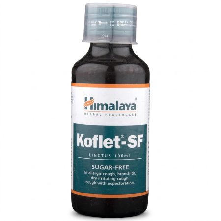 Himalaya Koflet-SF Sugar-Free Herbal Linctus Syrup 100 ml – Dry Cough & Throat Soothing Formula