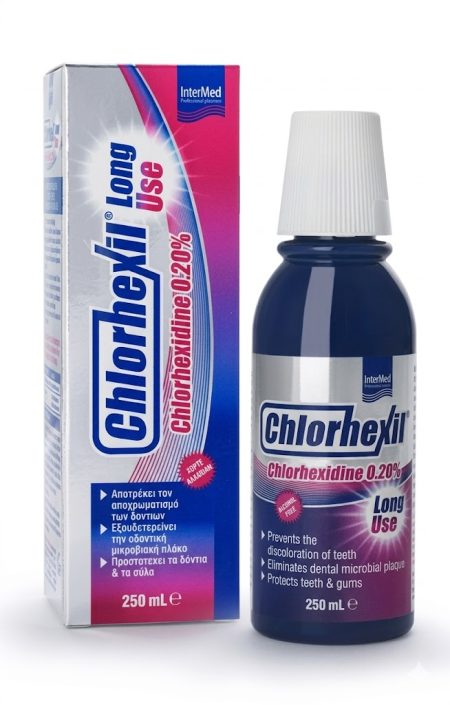 Chlorhexil 0.20% Long Use Mouthwash 250ml – Intensive Antibacterial Oral Rinse for Advanced Gum Care