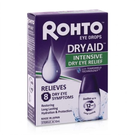 Rohto Dry Aid Eye Drops 10ml – Intensive Lubricating Relief for Dry Eyes