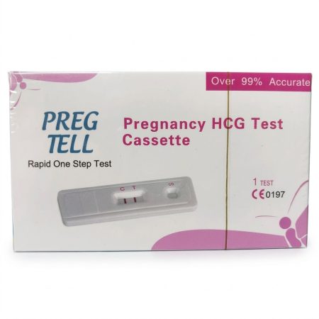 Preg Tell hCG Pregnancy Test Cassette 1s – Rapid Urine Pregnancy Detection Kit
