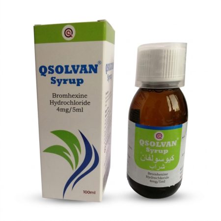 Qsolvan Syrup 100ml – Mucolytic Cough Relief with Bromhexine Hydrochloride